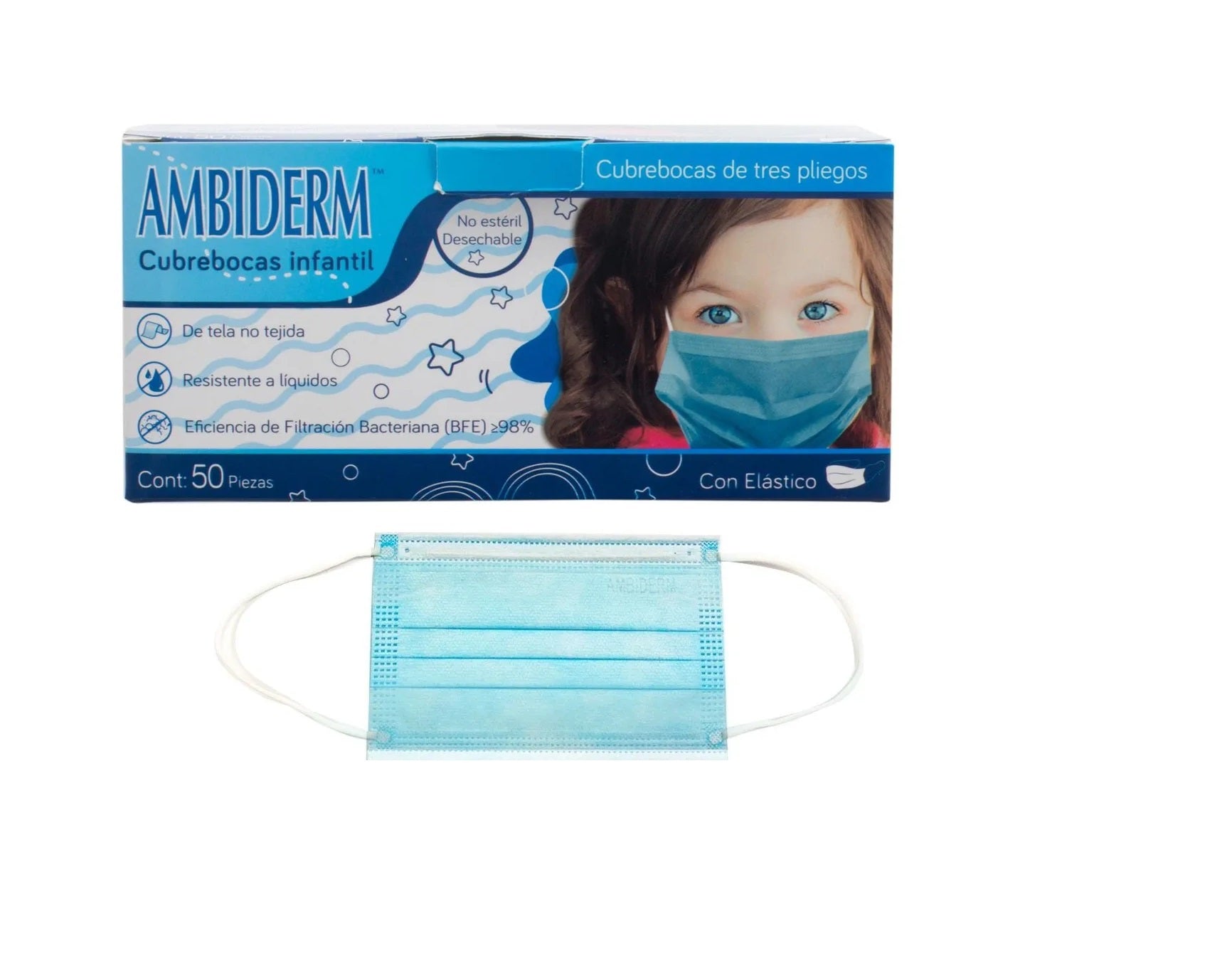 Cubrebocas infantil ambiderm