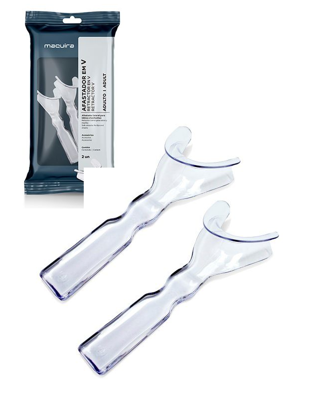 7898561540546 - maquira - CLINICA - Retractor Abreboca Lateral Forma V Autoclavable 2pz | TiendaDDC.com
