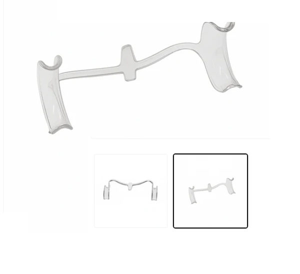 Retractor intraoral transparente adulto carrilo lengua