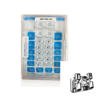 Brackets Mini Twin Ormco .022 Caso Completo 5x5 Metalicos