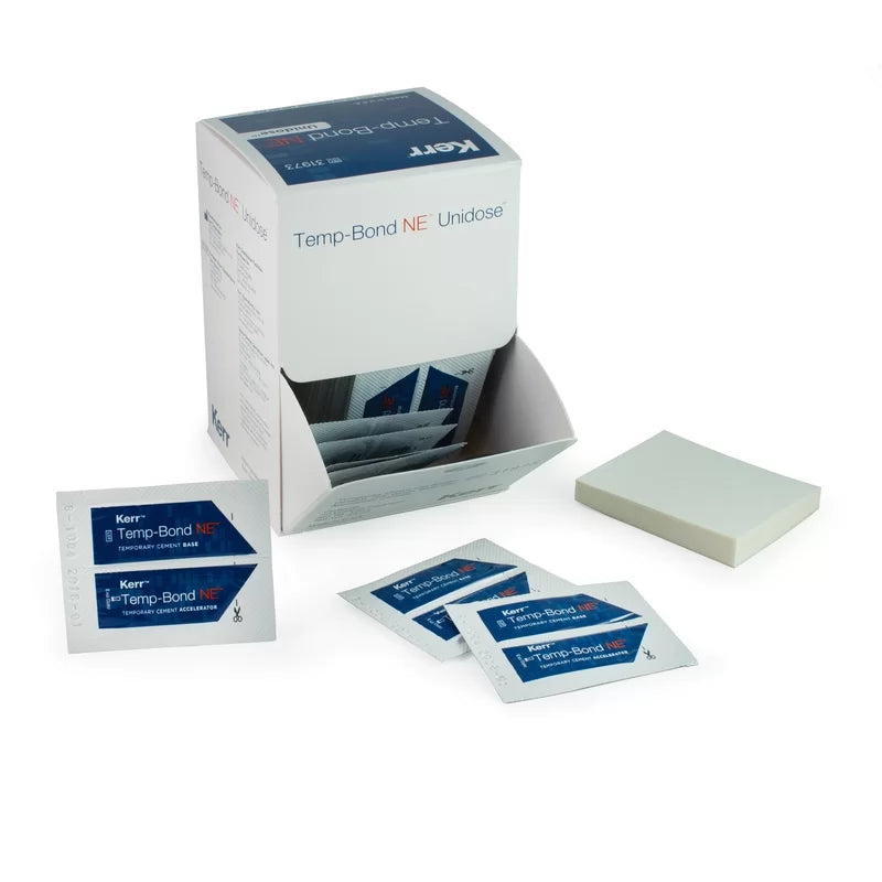 Caja de Temp Bond Ne De Kerr no eugenol 50 pzas + 1 block