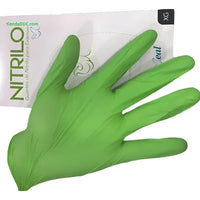 Guantes Nitrilo Extra Grande Verde