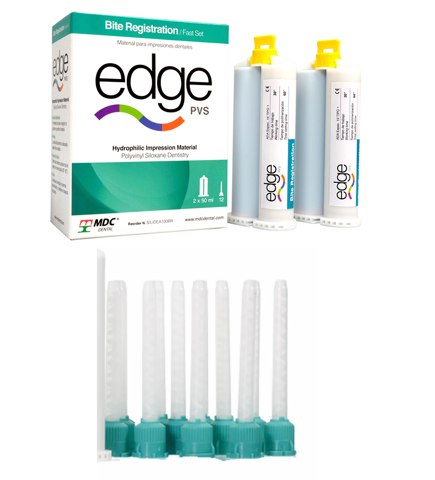 7506338300193 - MDC Dental - RESTA - registro De Mordida Dental Edge 2 X 50ml | TiendaDDC.com