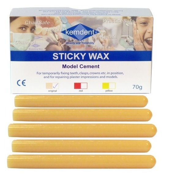 5010000647711 - Deposito Dental Cadereyta - Cera Pegajosa en Barra - Sticky Wax KEMDENT Caja c/5pz. | TiendaDDC.com