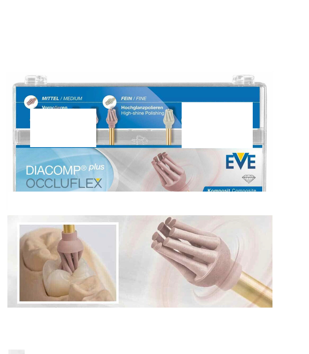 Tienda DDC - Tienda DDC - RESTA - kit puido dental oclusal DIACOMP PLUS OCCLUFLEX set 2pz EVE | TiendaDDC.com