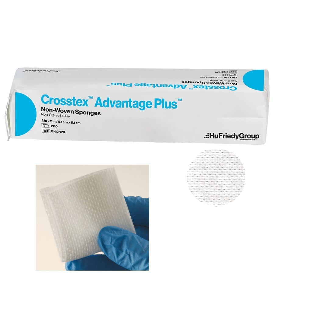 0110732224001361 - HU-FRIEDY - Esponjas De Algodon Crosstex Advantage Plus Dental 5x5 Gasas | TiendaDDC.com