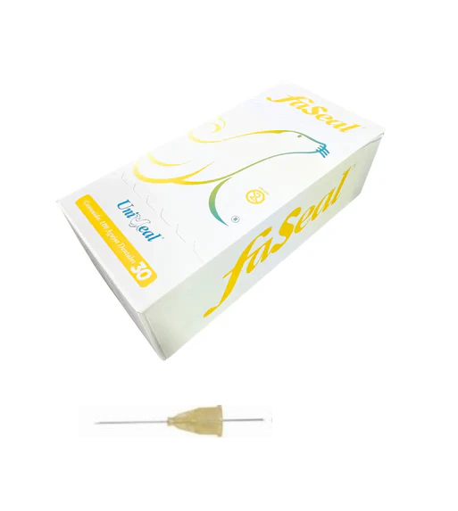 Tienda DDC - UniSeal - CLINICA - Aguja dental Uniseal 27g 100pz faSeal .4 x 30mm Larga | TiendaDDC.com
