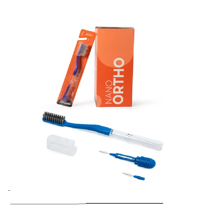 Tienda DDC - BORGATTA - Cepillos Nano Ortho Carbon Activado Interdental Cubrecepillo Caja Master con 8jr - 96 cepillos | TiendaDDC.com
