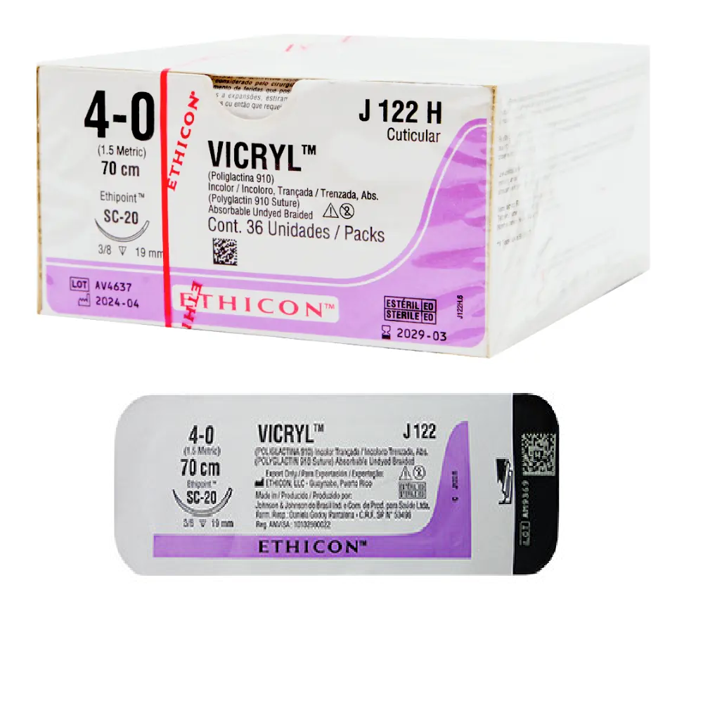 5010000336530 - ETHICON - CLINICA - Hilo Sutura poliglactina Absorbible Ethicon vicryl 4-0 | TiendaDDC.com