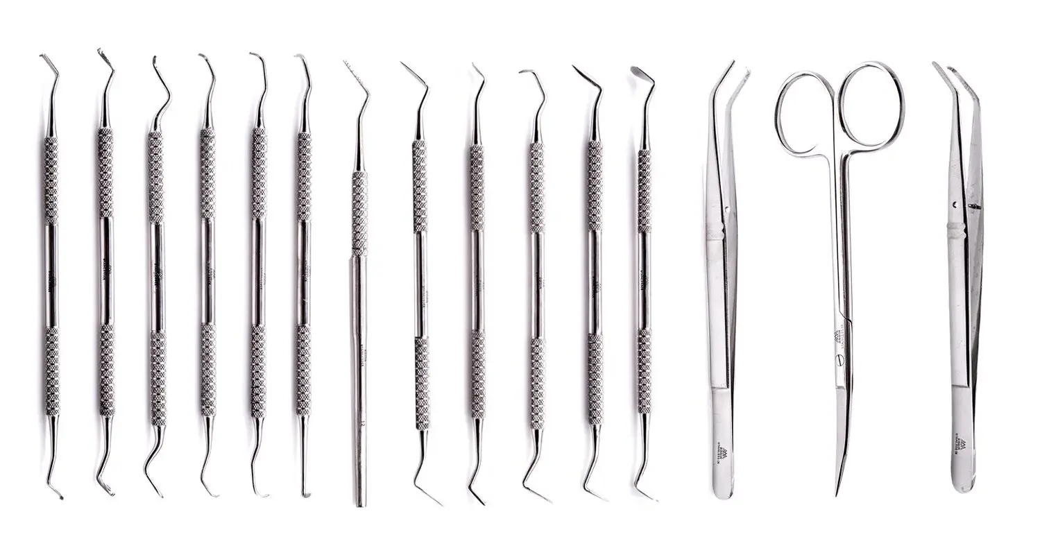 5010000910143 - ARAIN - Kit 15 Instumentos Periodoncia Arain Con Estuche | TiendaDDC.com