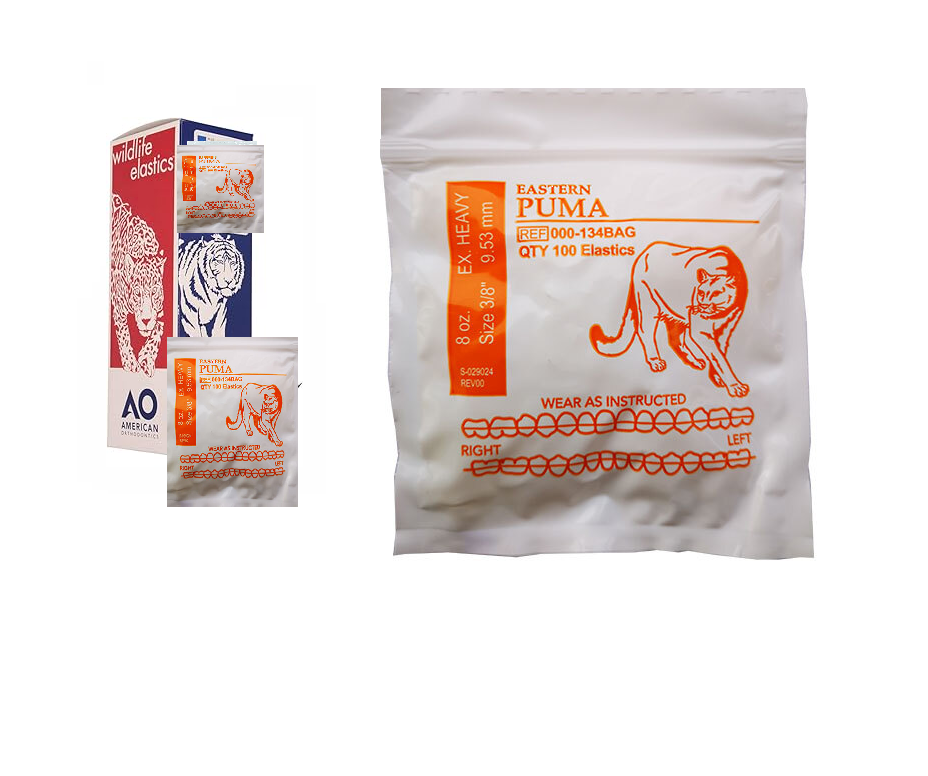 Tienda DDC - AMERICAN ORTHODONTICS - ORTO - Ligas extraorales AO Caja master con 50 bolsas | TiendaDDC.com
