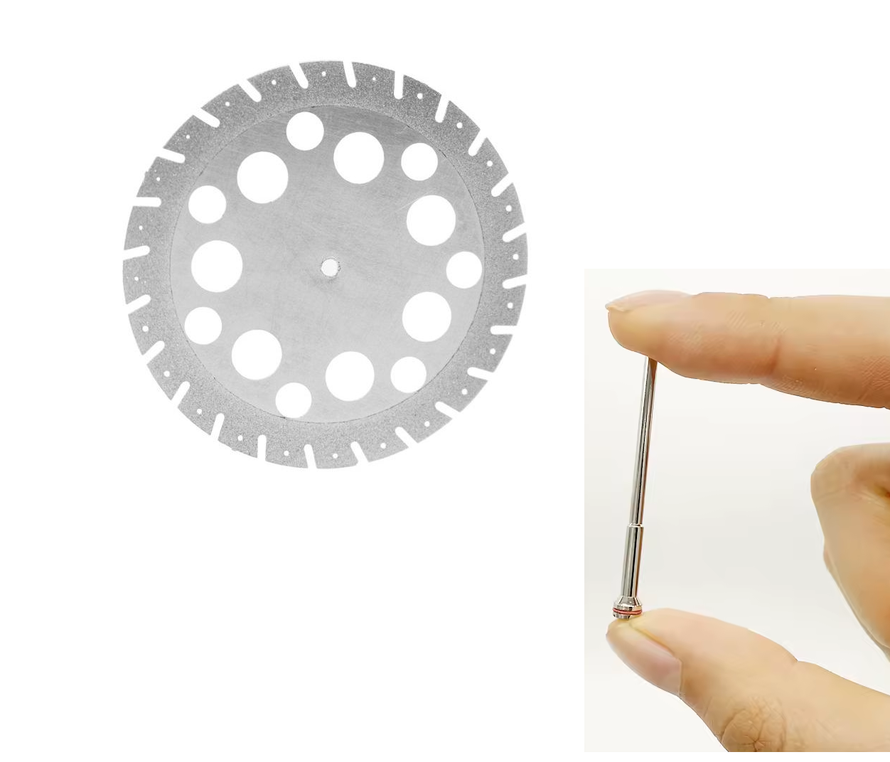 Tienda DDC - MICRODONT - RESTA - Disco diamantado doble cara 45mm con mandril dental | TiendaDDC.com